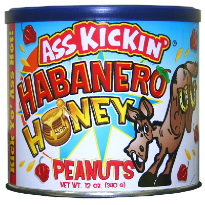 ASS KICKIN', HABANERO HONEY PEANUTS