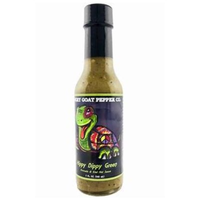 ANGRY GOAT, HIPPY DIPPY GREEN Avocado & Kiwi Hot Sauce