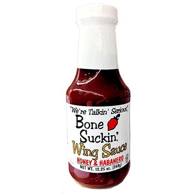 BONE SUCKIN', HONEY HABANERO WING SAUCE