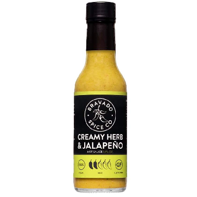 BRAVADO, CREAMY HERB & JALPENO Hot Sauce