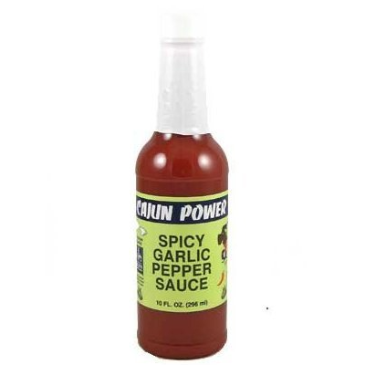 CAJUN POWER, Spicy Garlic Pepper Hot Sauce