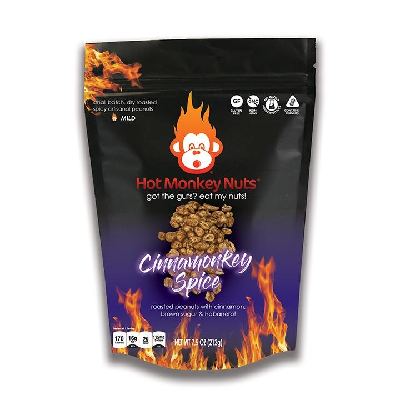 HOT MONKEY NUTS, CINNAMONKEY SPICE