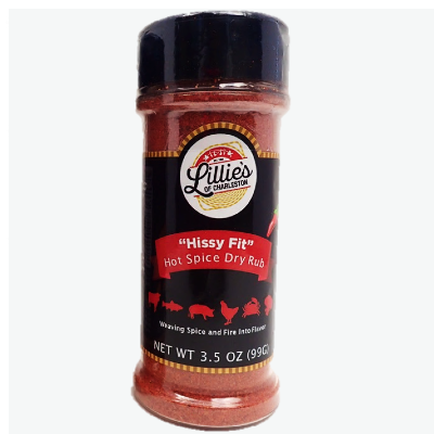 LILLIE'S OF CHARLESTON, HISSY FIT Hot Spice Dry Rub