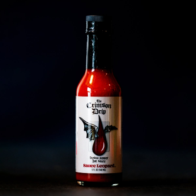 SAUCE LEOPARD, THE CRIMSON DRIP Fresno Pepper Hot Sauce