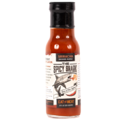 THE SPICY SHARK, SMOKED MAPLE SRIRACHA Hot Sauce