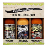 TORCHBEARER SAUCES, BEST SELLER 3-PACK, SON OF ZOMBIE, GARLIC REAPER, ZOMBIE APOCALYPSE