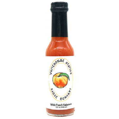 WHITEHOUSE STATION, WHITE PEACH HABANERO Hot Sauce